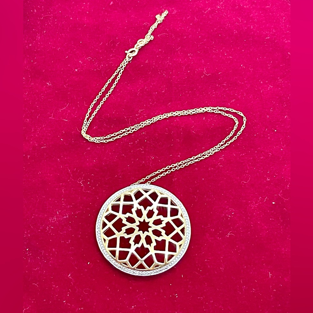 Sterling Gold and Silver Designer Necklace